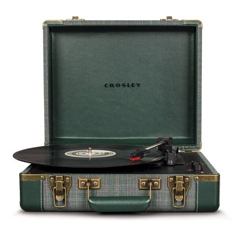 Crosley Cr6019d Pne Executive Portable Usb Turntable Record Player Pine