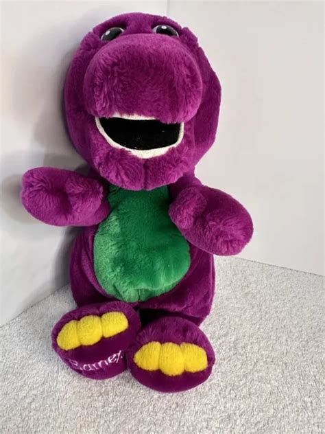 Barney Plush 12 Purple Dinosaur Lyons By Golden Bear Stuffed Toy 12