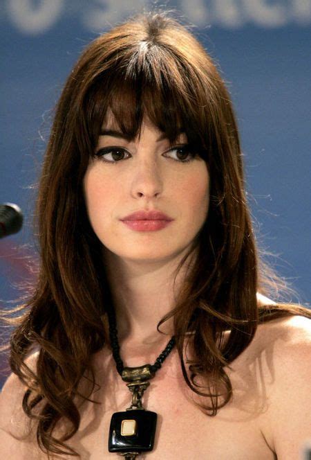 Anne Hathaway Fringe Hairstyles Hairstyles With Bangs Bangs