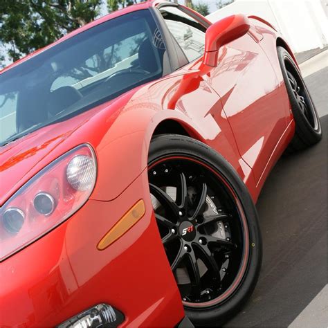 Corvette Sr1 Performance Wheels Apex Series Gloss Black Wred Stri