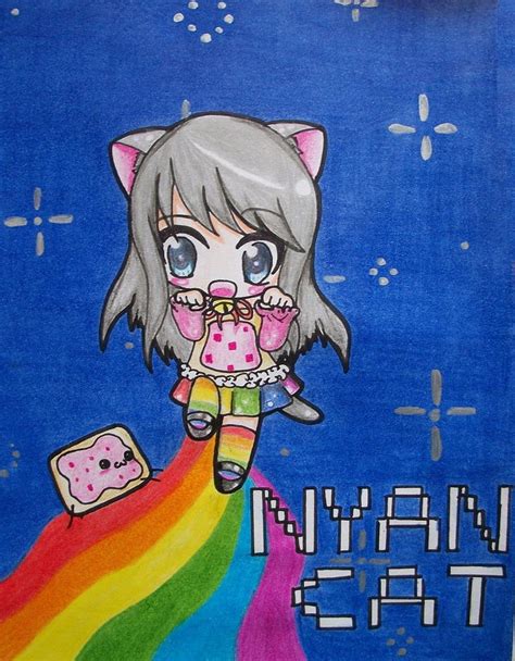 Chibi Nyan Cat Girl Kawaii Nyan Cat Hd Phone Wallpaper Pxfuel