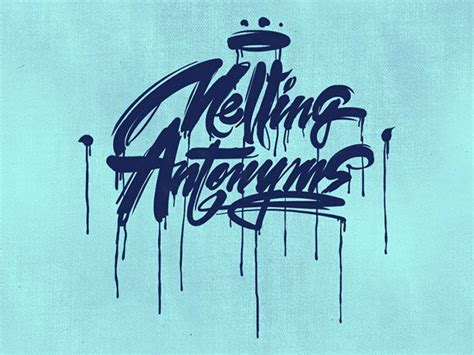 30 Custom Lettering Designs With Drips Runs And Splatters Lettering