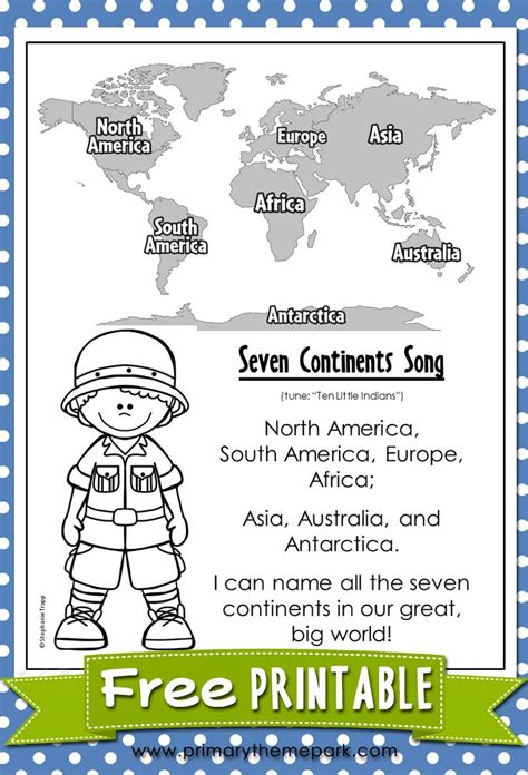 Seven Continents Song Social Studies Maps Homeschool Social Studies