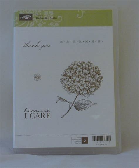 Amazon Com Stampin Up Because I Care Set Of Decorative Rubber Stamps Retired Other