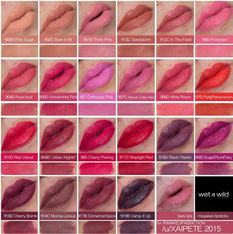 wet n wild megalast lipstick swatches and review [oc] wet wild lipstick wet n wild lipstick