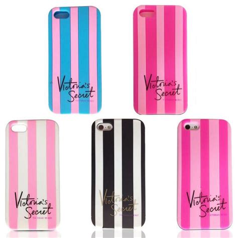 For Iphone Case Victorias Secret Pink Stripe Silicon Phone Cover 5 6s