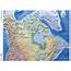 Detailed Physical Map Of Canada  North America Mapsland