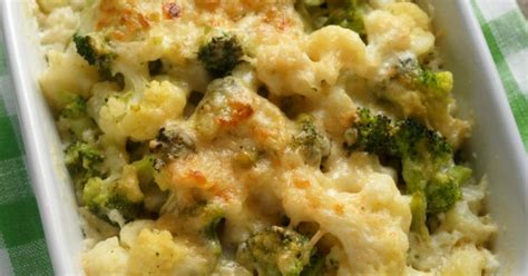 Cheesy Cauliflower Broccoli Bake 12 Tomatoes