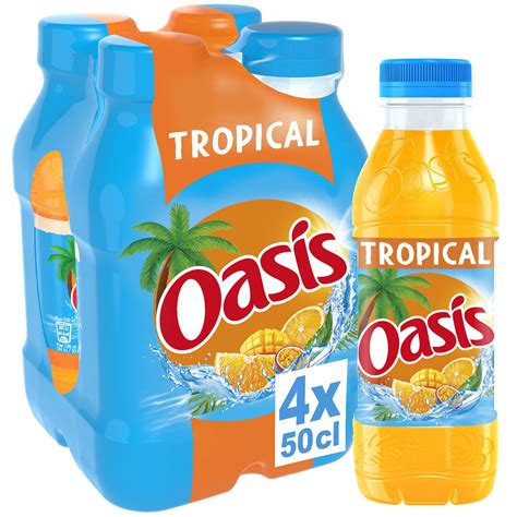 Boisson Aux Fruits Tropical Oasis Le Pack De 4 Bouteilles De 50cl à