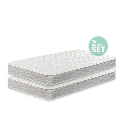 This set of mattresses will fit a twin bunk bed quite well. Amazon.com: Zinus 6 Inch Spring Twin Mattress 2 pack ...