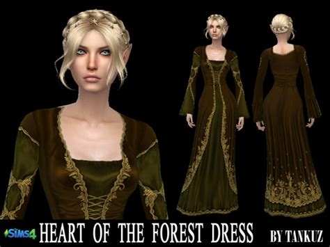Tankuz Heart Of The Forest Dress • Sims 4 Downloads