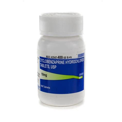 Cyclobenzaprine Hcl 10mg 100 Tabletsbottle Mcguff Medical Products