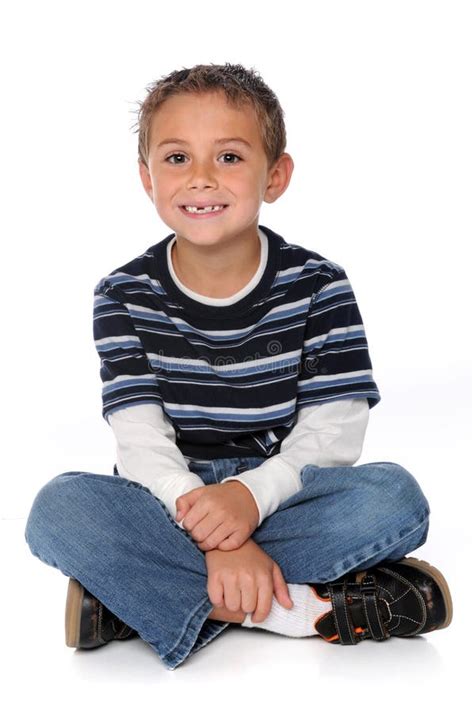 Criss Cross Sitting Reference ~ Young Boy Sitting Stock Image Image Of