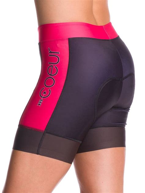 Womens Cycling Shorts The Coeur Womens Cycling Shorts Feature A Super Soft Silky Polyspandex