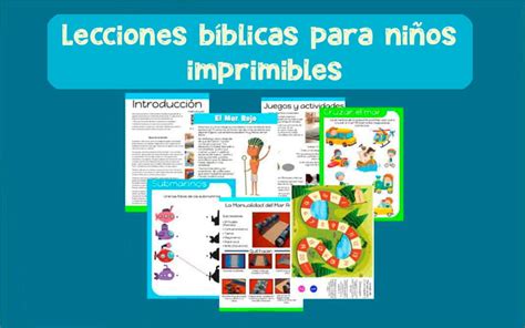 50 Lecciones Bíblicas Para Niños Imprimibles Recursos Bíblicos