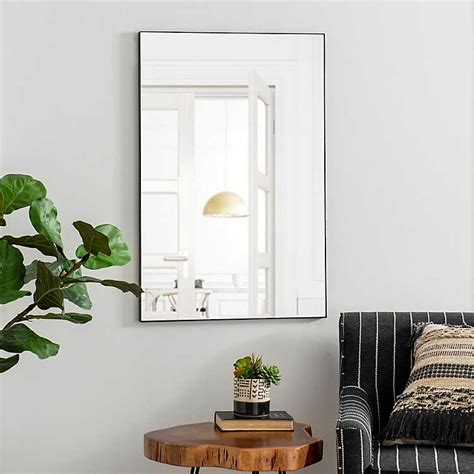Black Metal Linear Mirror 24x36 In 2020 How To Clean Mirrors Decor