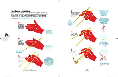 Do you want to know how to use chopsticks? How to use chopsticks. : Infographics