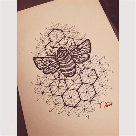 Tattoo Drawings Pattern Tattoo Honeycomb Tattoo Bee Tattoo