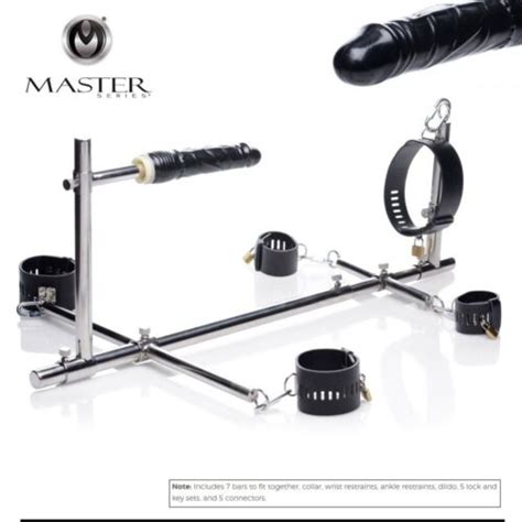 Automatic Sex Machine Master Series Imprisoned Metal Stockade Dildo