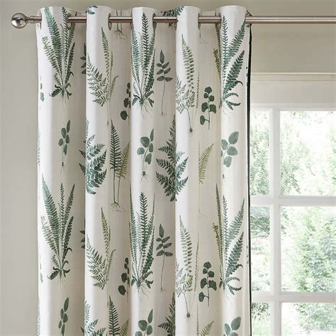 Fern Green Eyelet Curtains | Green eyelet curtains, Green curtains