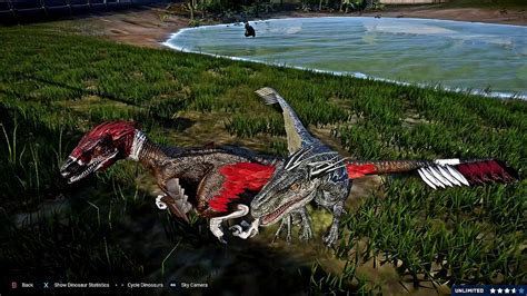 Feathered Raptor Stage 2 Jurassic World Evolution Mods Youtube