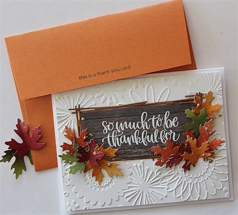 November Card Kit Inspiration By Nichol Spohr Thanksgiving Cards