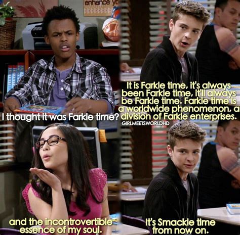 Farkle and Smakle | Girl meets world, Boy meets world quotes, Boy meets ...
