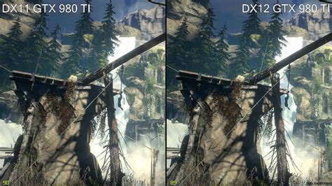 Rise Of The Tomb Raider Dx12 Vs Dx11 Frame Rate Comparison Gtx 980 Ti