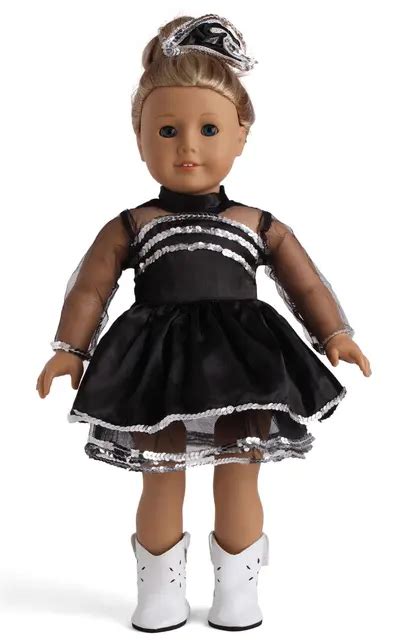 buy new 18 inch american girl doll black dancing dress for american girl doll