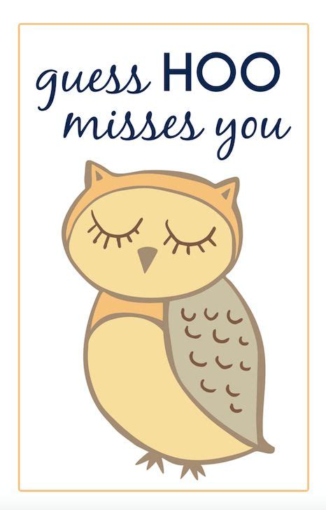 Free Miss You Kids Printable Cards