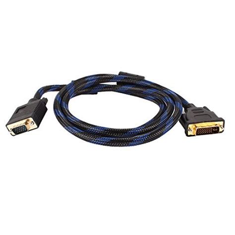 hdtv vga db15 15 pin male to dvi i 24 5 male m m adapter connector electronics