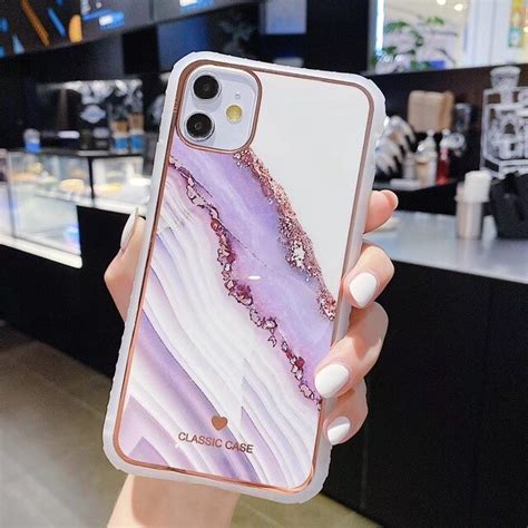 Ottwn Fashion Marble Stone Texture Phone Case For Iphone 11 Pro X Xr Xs
