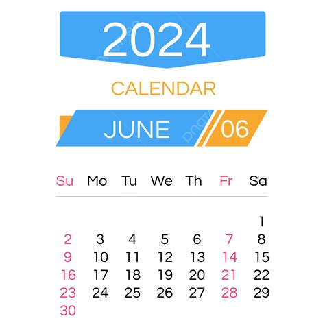 Gambar Kalender 2024 Bulan Juni Geometri Biru Dua Ribu Dua Puluh Empat