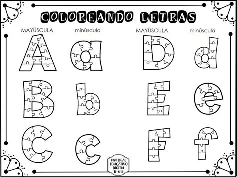 Resulta fundamental incluir actividades para niños de preescolar, tanto individuales como grupales hoy te traemos una serie de actividades para niños de preescolar que son dinámicas y variadas y pueden resultar de gran utilidad para fomentar el aprendizaje de habilidades y conocimientos. Estupendo material coloreando letras en rompecabezas para ...