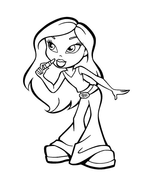 Bratz Dolls Coloring Pages Download And Print For Free