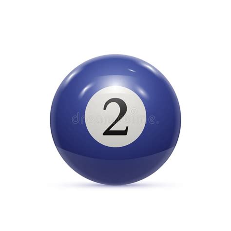 Billiard Two Ball Isolated On A White Background Vector Stock Vector