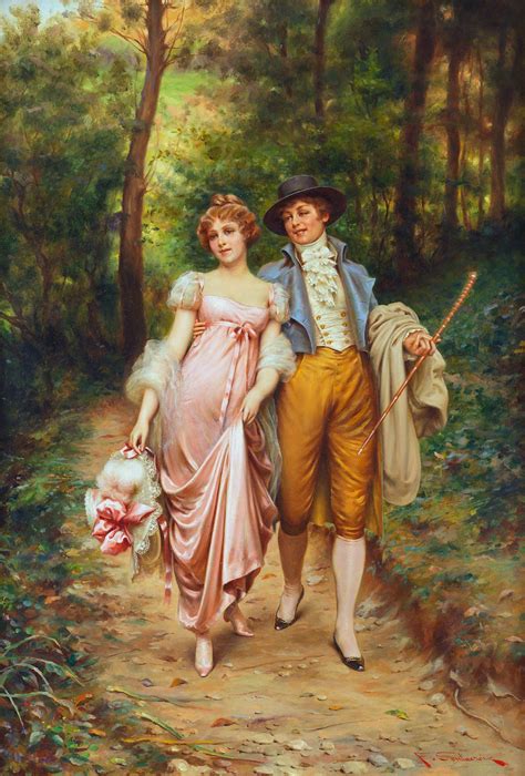 Soulacroix Frederic A Woodland Walk Romantic Paintings Victorian