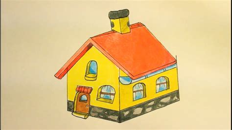 Https://techalive.net/draw/how To Draw A 3d House For Kids
