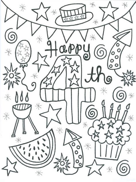 The 4th of july coloring pages free to print are extremely patriotic and can also be used to decorate your home once they are colored by your kid. Pin by C rose on july 4th decorations | July colors ...