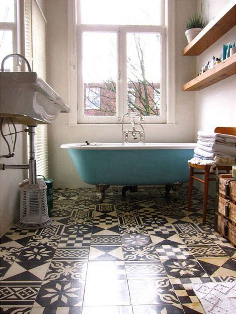 30 Bathroom Floor Tiles Ideas