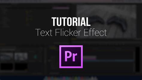 Smoke to text reveal is a premiere pro text effect mogrt project ideal for your short and mysterious intro, movie opener, logo or text reveal. Text Flicker Effect Tutorial (Premiere Pro) | Tutorial ...