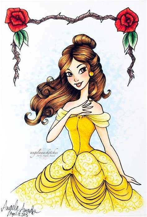 Pin By Llitastar On Princesa Bella Disney Princess Art Disney Beauty