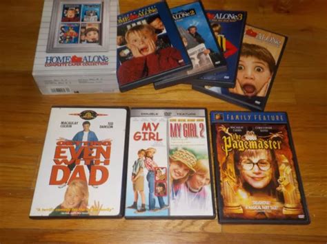 Macaulay Culkin Dvd Home Alone 1 4 My Girl 1and2 Getting Even With Dad Pagemaster 11 99 Picclick