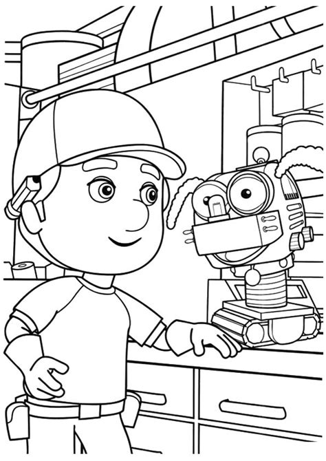 Coloring Pages A Handy Manny Hall Coloring Pages