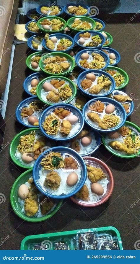 Nasi Kenduri Jawa And X28slametanand X29 Editorial Photo Image Of