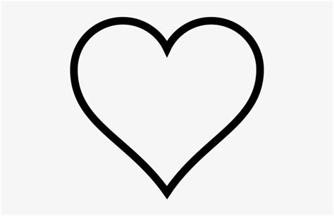 Heart Outline Clipart Of Heart Free Transparent Png Download Pngkey