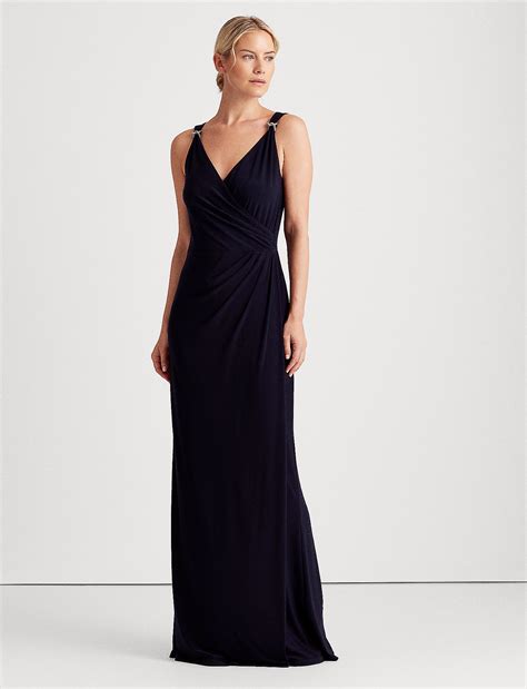 Lauren Ralph Lauren Jersey Sleeveless Dress Maxi Sukienki