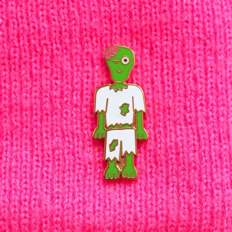 Zombie Pin Badge By Rock Cakes