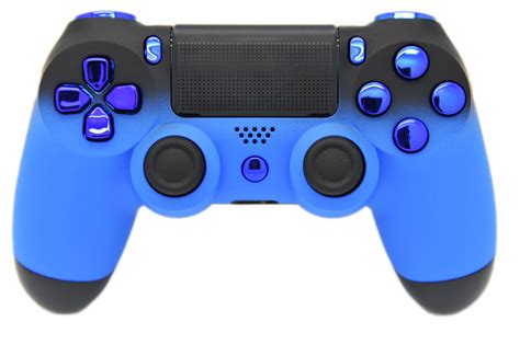 Blue And Black Fade Custom Ps4 Controller