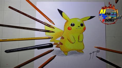 Drawing Pikachu Dibujando Pokemonnito Ochoa Youtube